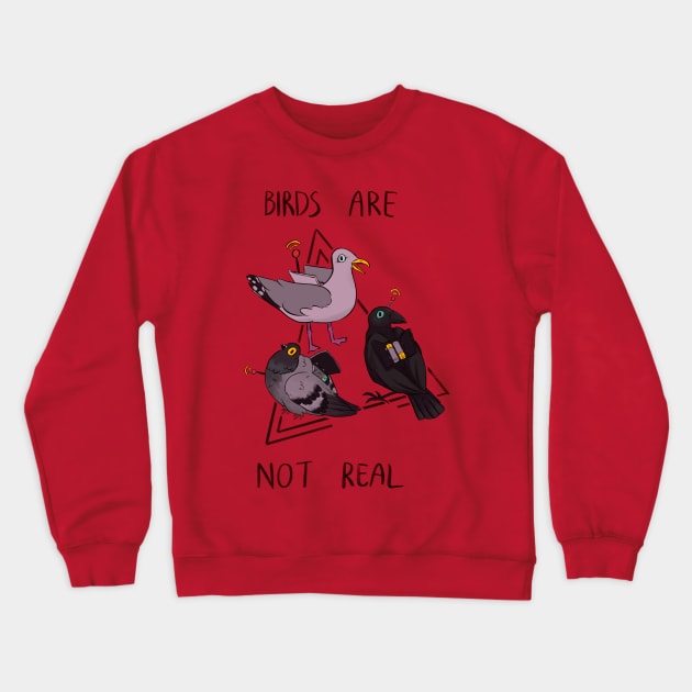 Birds are not real Crewneck Sweatshirt by Fullocoal